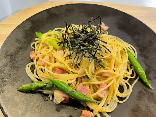 アスパラとベーコンの和風パスタ